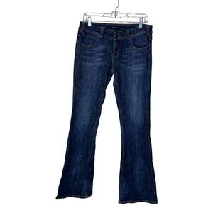 Vigoss The Nolita Fit & Flare Blue Dark Wash Women's Jeans Size 28